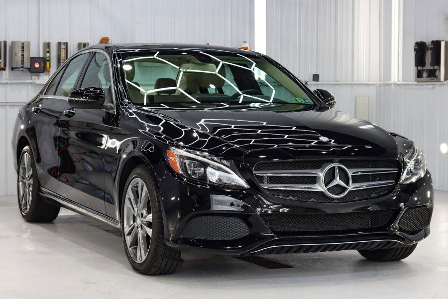luxury car with ceramic coating