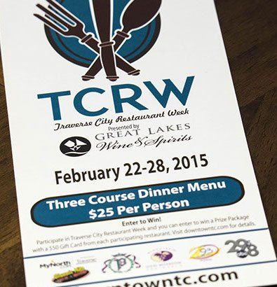 Sample Rack Cards — Traverse City, MI — Kwik Print
