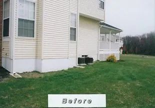 A picture of a house before being remodeled.