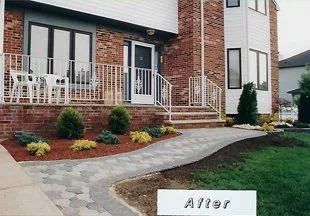 A picture of a house before and after being remodeled.