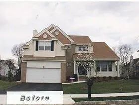 A picture of a house before being painted.