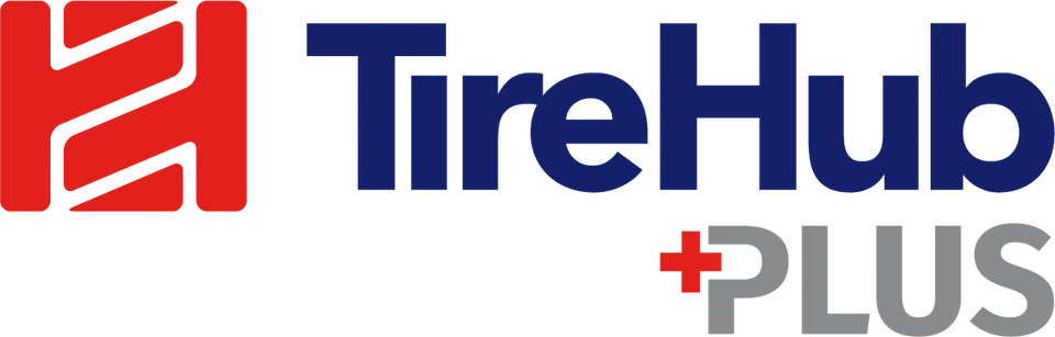 The TireHub logo, featuring a red stylized