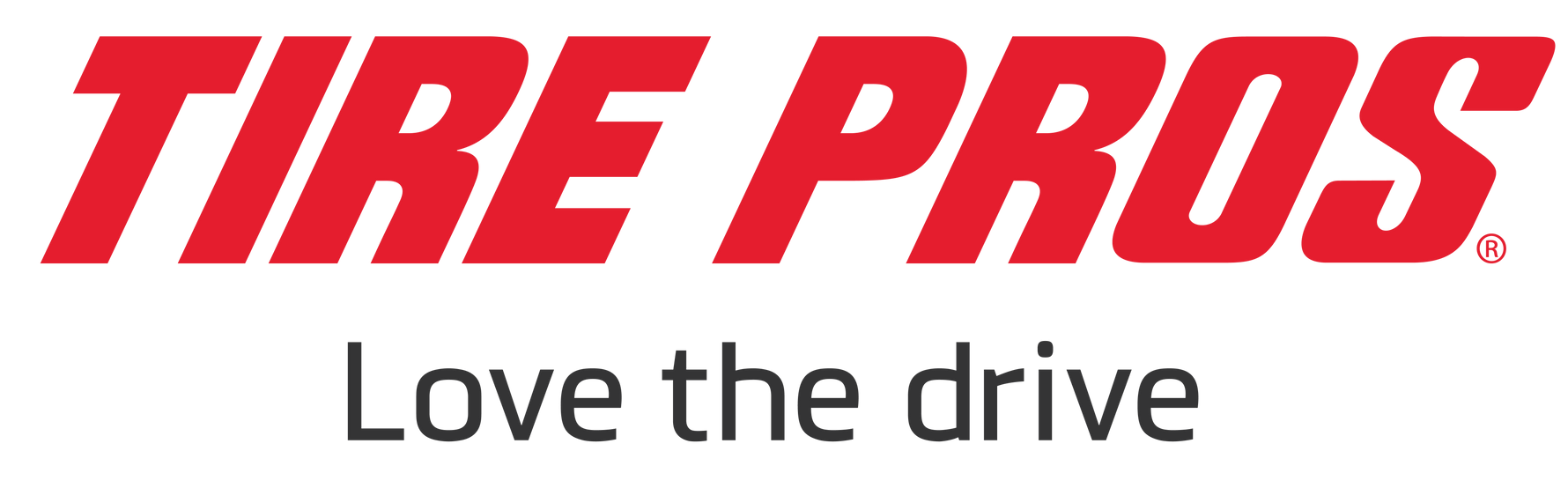 The red Tire Pros logo with the slogan
