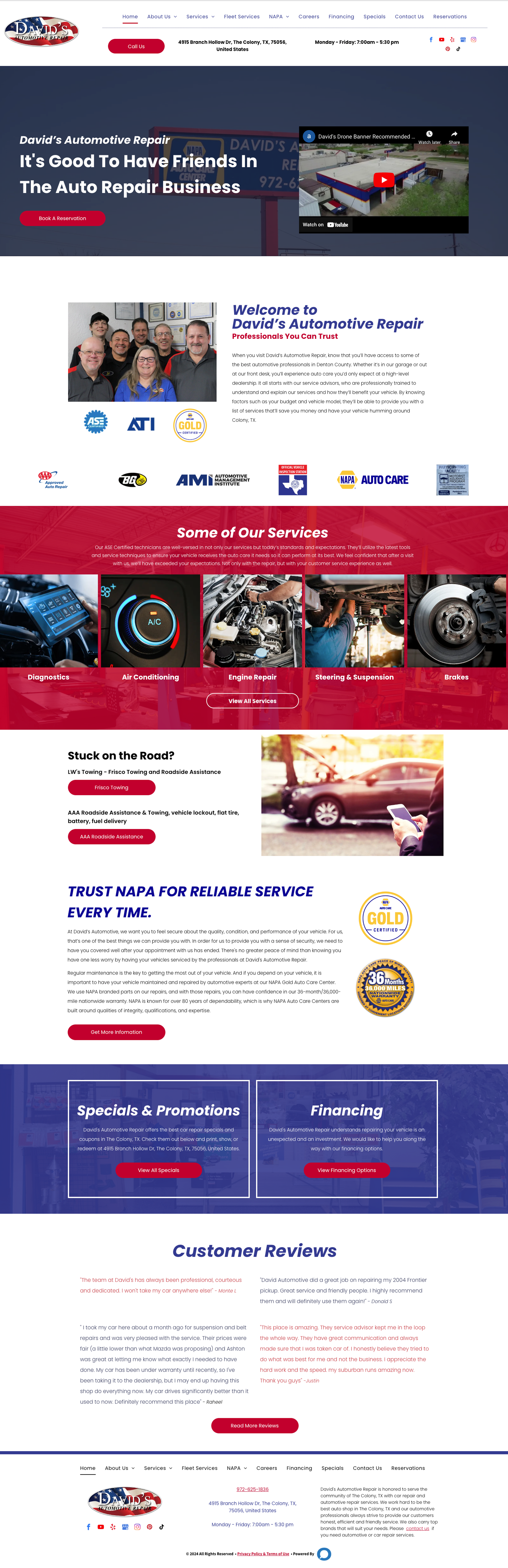 Homepage of the 