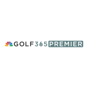 The golf 365 premier logo is on a white background.