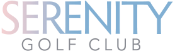 Logo for Serenity Golf Club with the word
