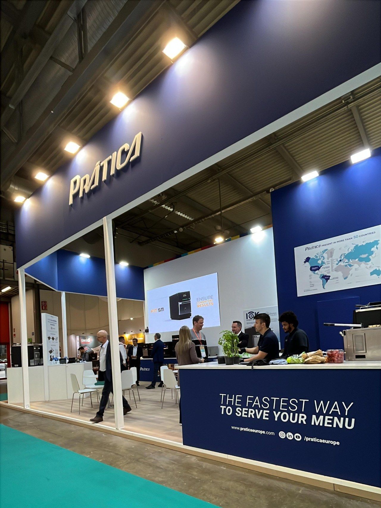 Pratica booth at a trade show