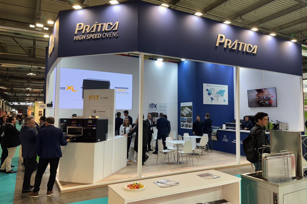 Trade show booth with 