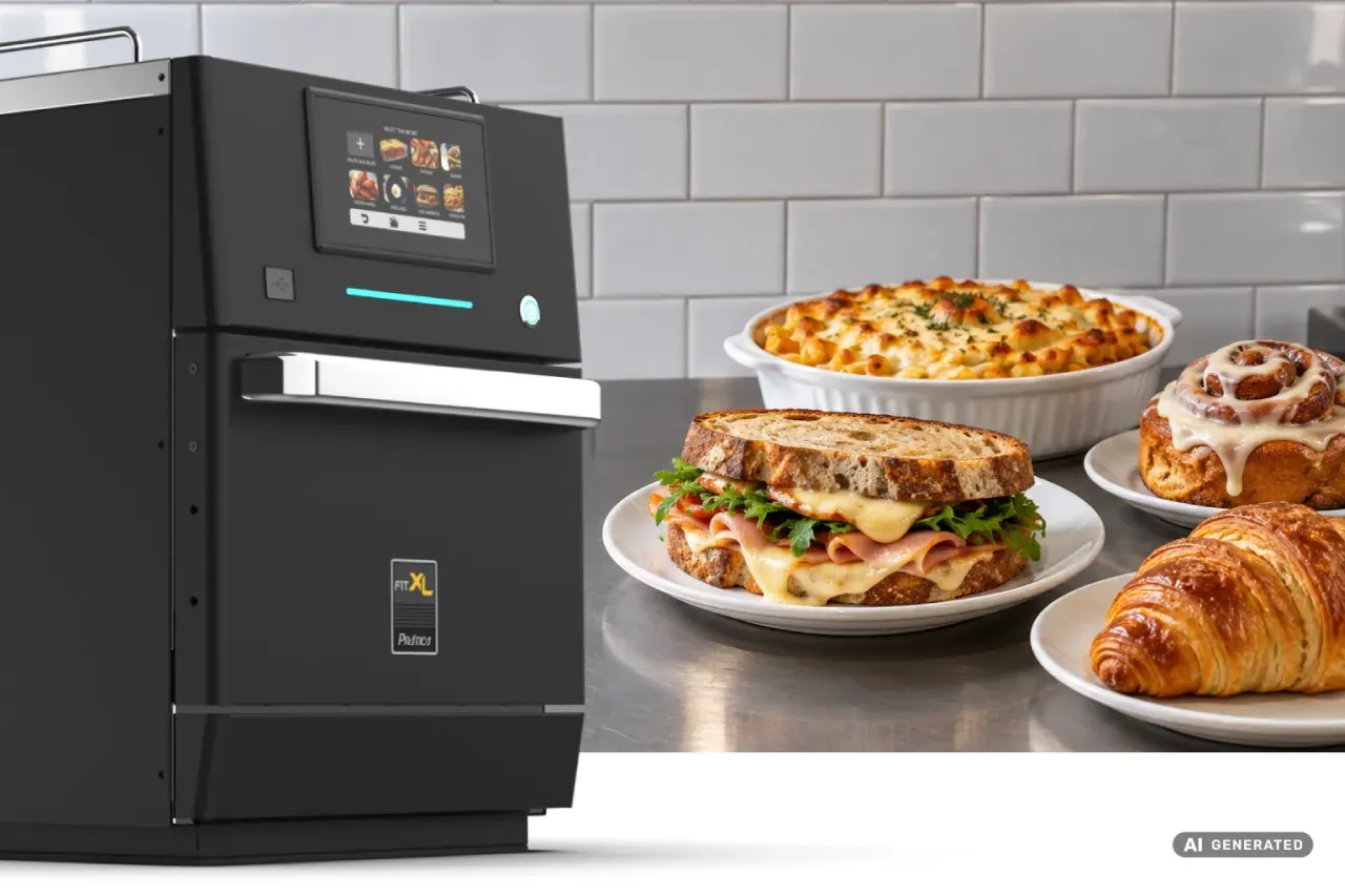 Prática FIT Express XL Speed Oven with sandwich, pasta and pastries