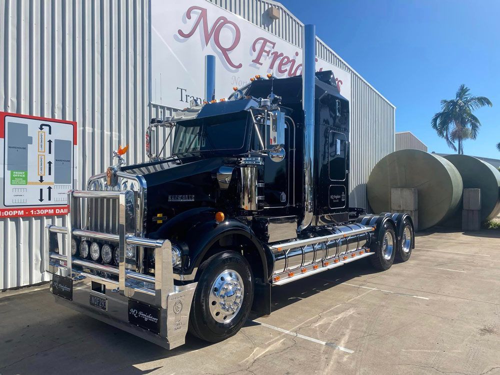 Black Paint Color Kenworth Freight Truck — NQ Freighters In Brisbane QLD