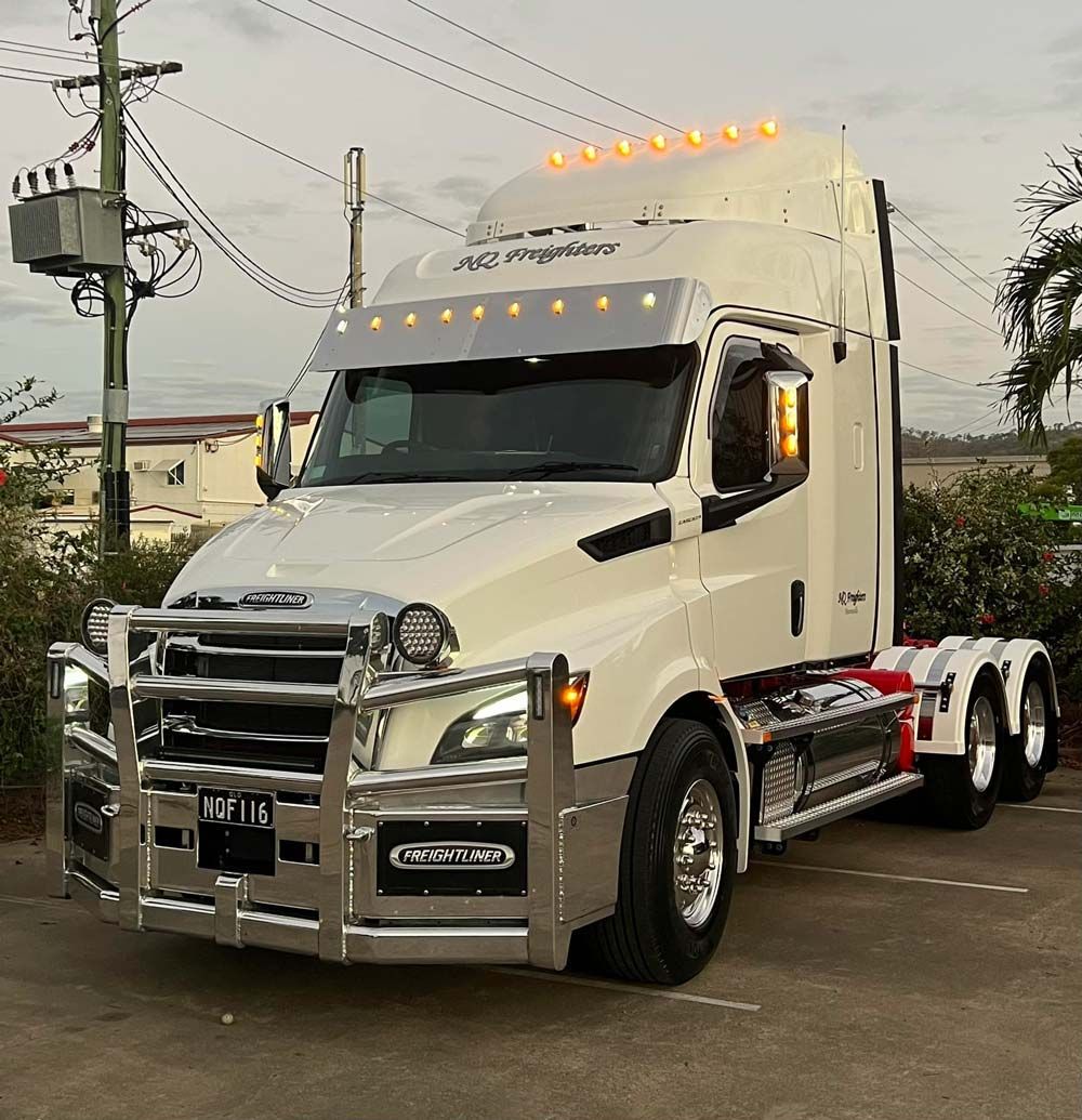 New White NQ Freighter And With Open The Lights — NQ Freighters In Townsville QLD