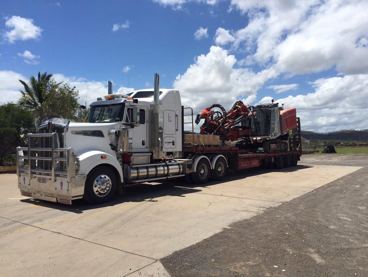 Transporting Machinery Equipment — NQ Freighters In Bohle QLD