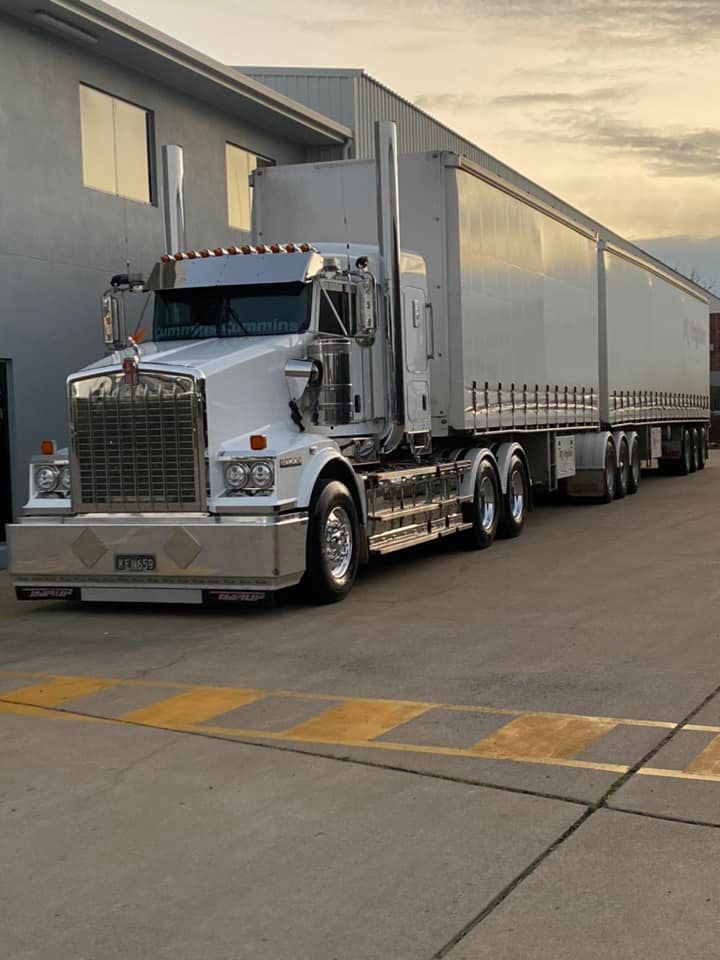 White Truck With Two Container — NQ Freighters In Townsville QLD