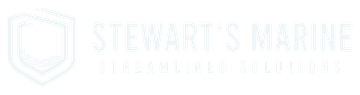 Stewarts Marine White Logo