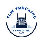 TLW Trucking logo with a blue semi-truck in a blue circle and text.