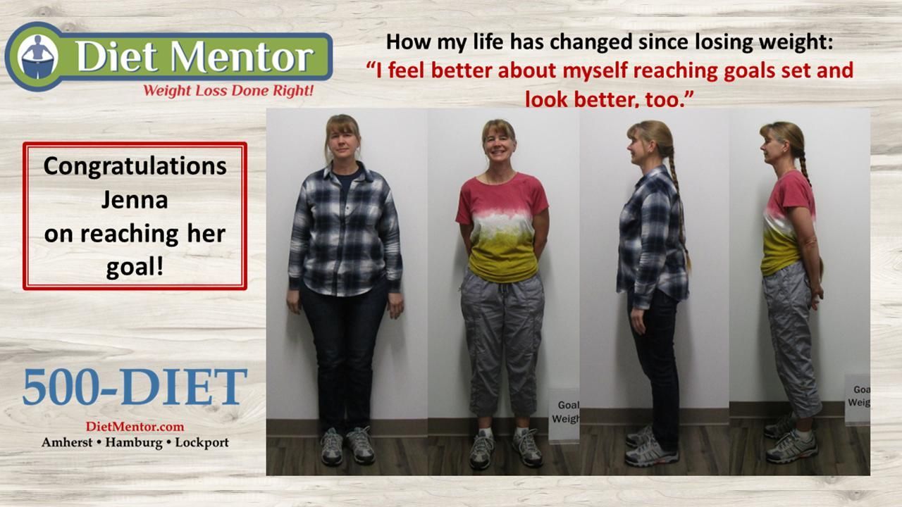 Diet Mentor ad showing a woman’s weight-loss progress with before-and-after photos and “500-DIET” text