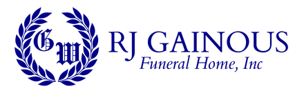 The logo for sample funeral home is shown on a white background.