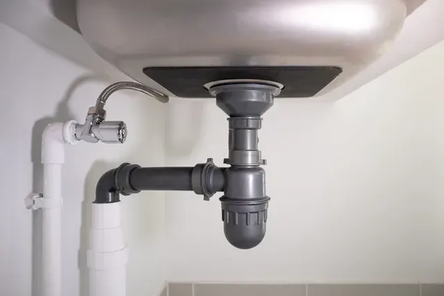 A sink with a drain pipe attached to it in Vancouver, WA