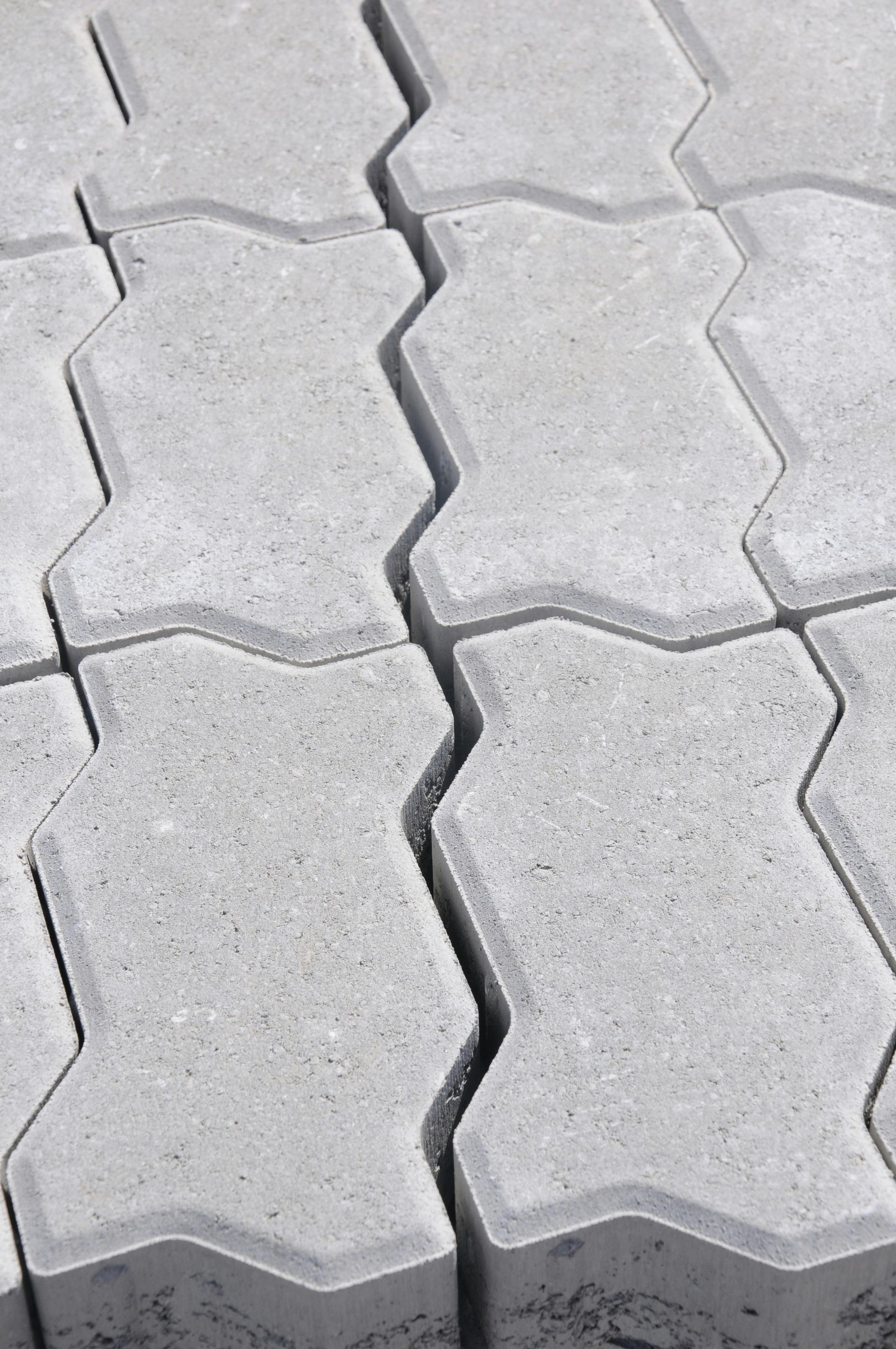 Paver installation on a patio