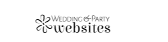 Wedding Party Websites logo with a floral icon on a white background