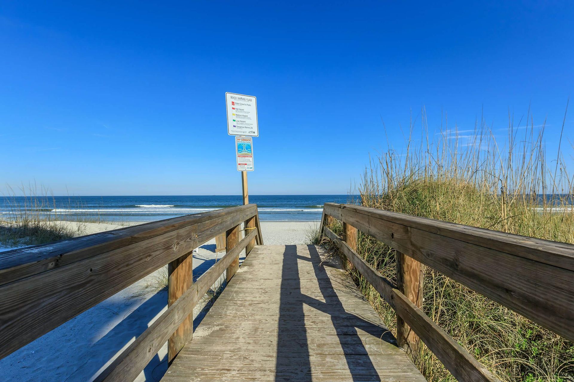 Beach access at Surfside Apartments in Jacksonville Beach, Fl.
