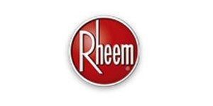 Rheem logo: Red circle with white