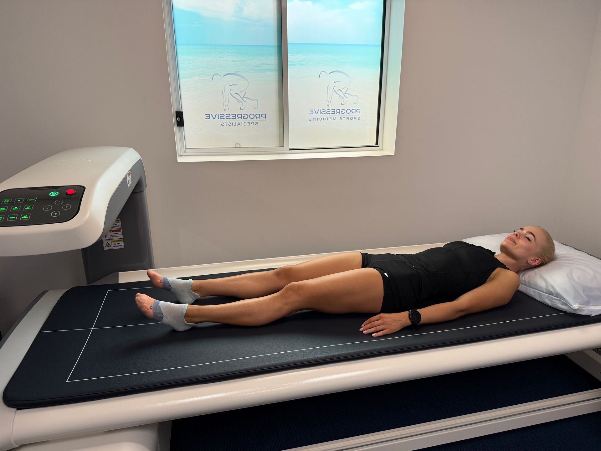 DEXA scanner in use at Progressive Sports Medicine