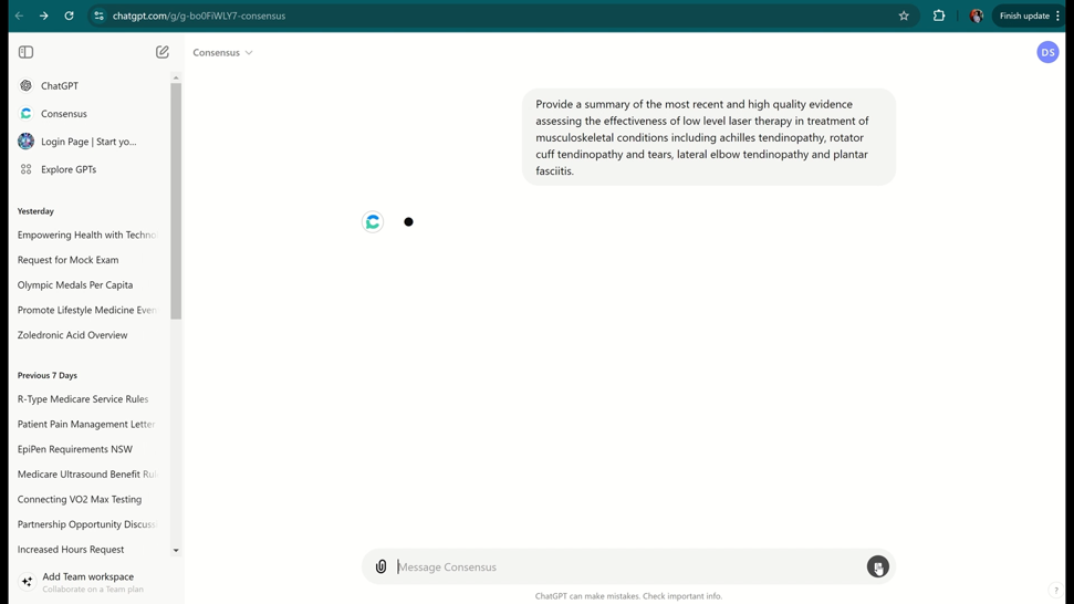 A screenshot of a computer screen with a message on it.