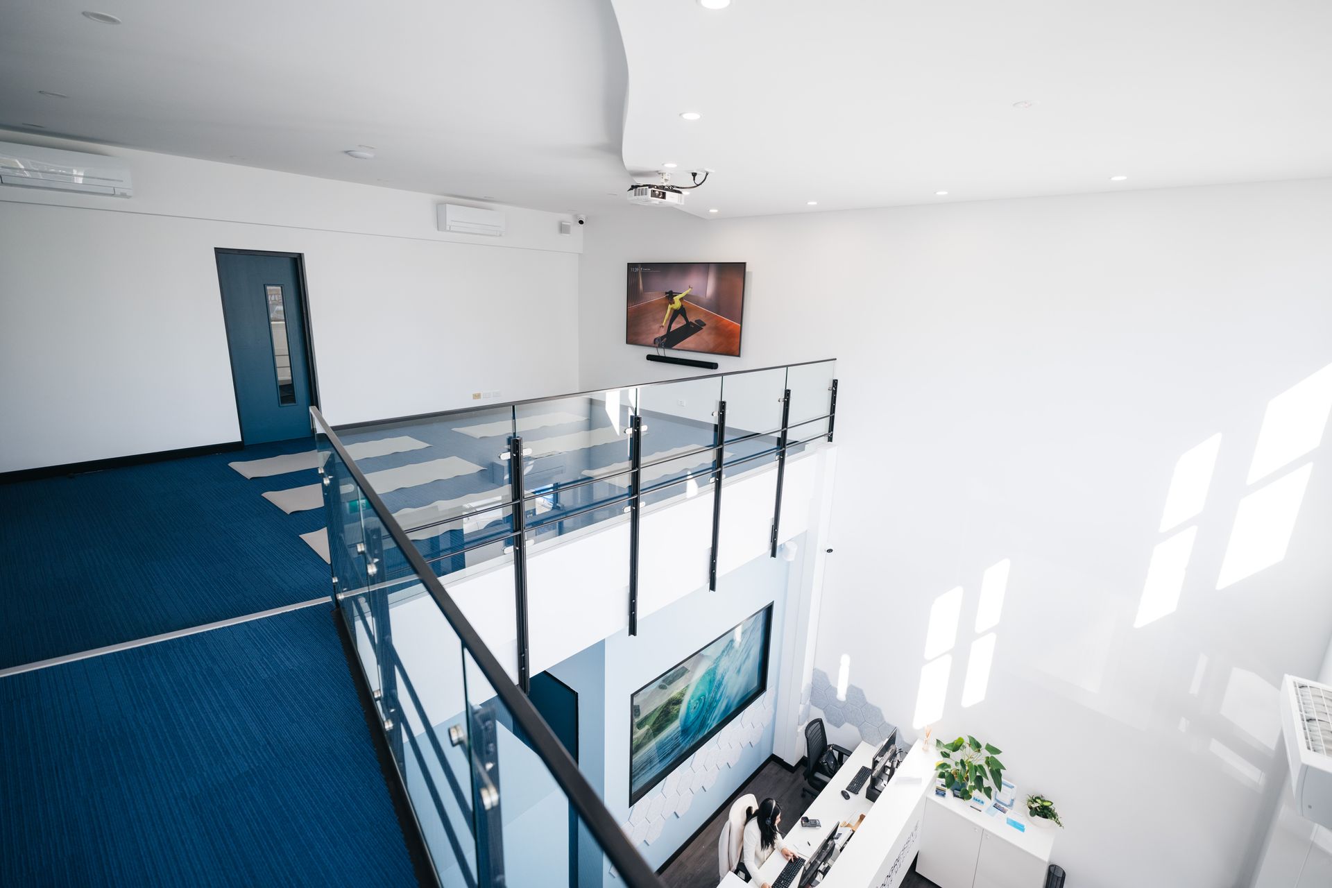 Upstairs education and meeting space at Progressive Sports Medicine