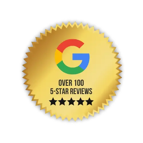 a picture showing that we have over 100 google reviews
