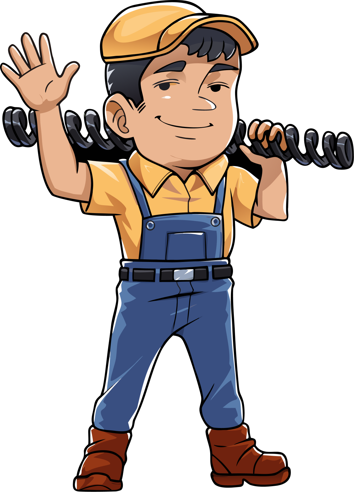 Family Garage Door Mascot