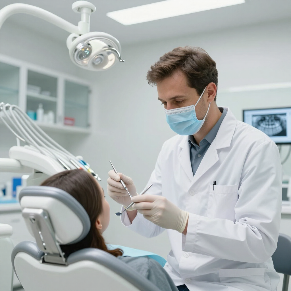Familia mexicana en cl&iacute;nica dental moderna