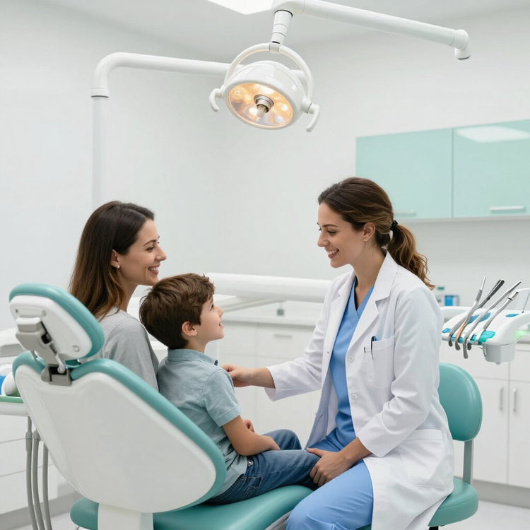 Clínica dental moderna con atención familiar