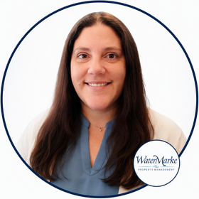 Picture of Audrey Youmans from WaterMarke Property Management with logo at the bottom. 