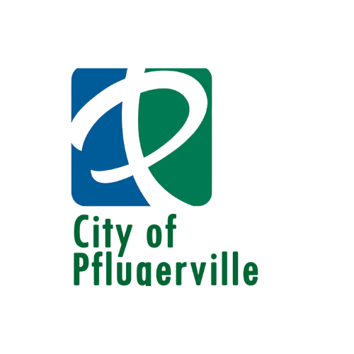 City of Pflugerville logo with a stylized 