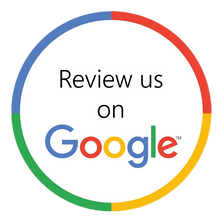 advert for review on google A circle with the words `` review us on google '' written inside of it.