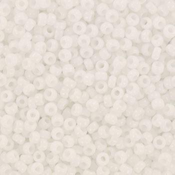 Miyuki-Saatperlen 8/0 0402, undurchsichtig weiß