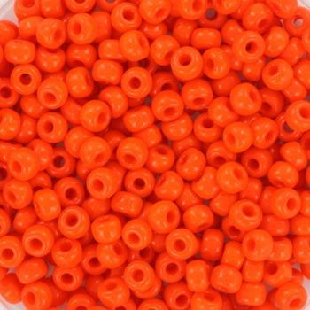 Miyuki-Saatperlen 8/0 0406 Undurchsichtiges Orange