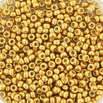 Miyuki Rocailles 11/0 - 4202 Duracoat Galvanisiertes Gold