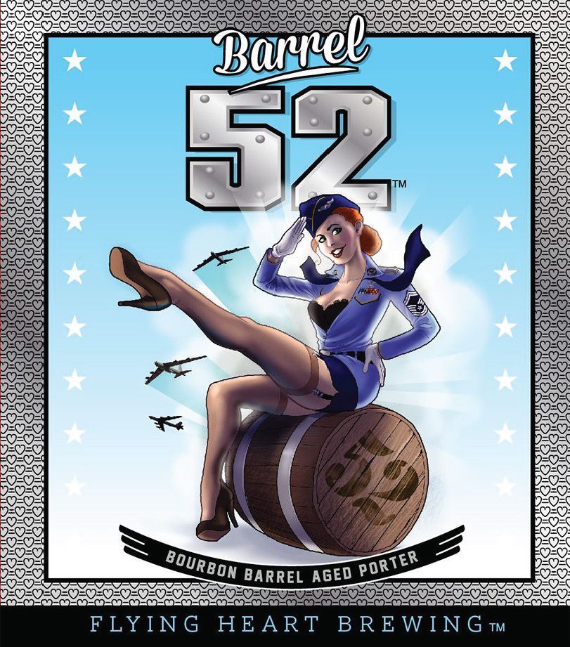 A poster for barrel 52 bourbon barrel aged porter