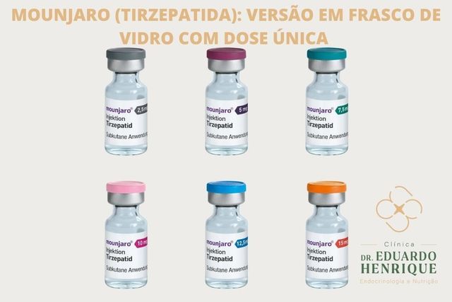 Entenda as diferentes apresentações do Mounjaro: caneta de dose única, caneta de múltiplas doses (KwikPen) e frasco de vidro
