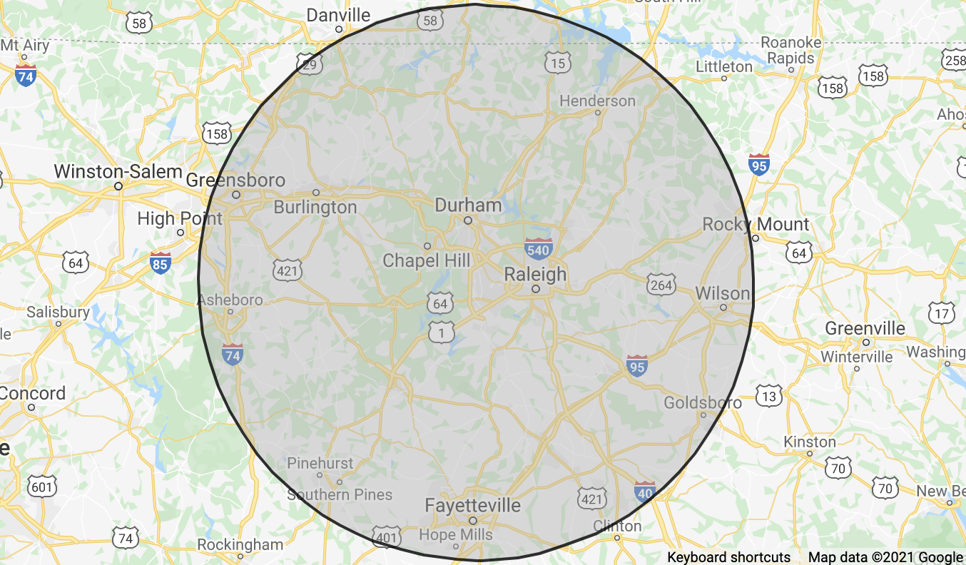 apex mold specialists service area map