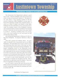 township newsletter fall 2016