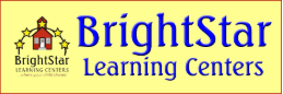 A yellow sign for brightstar learning centers