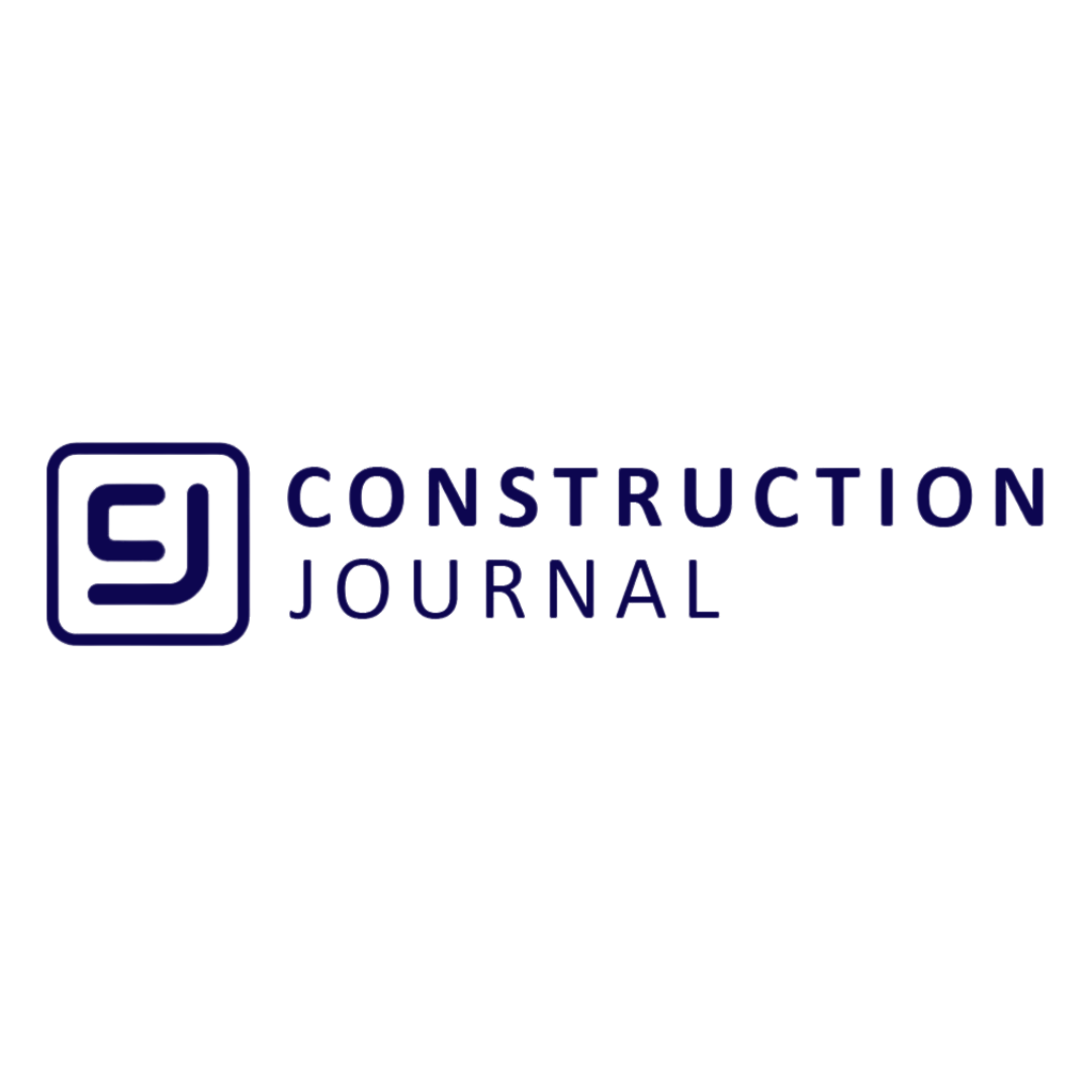 The construction journal logo is on a white background.