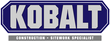A logo for kobalt construction sitework specialist