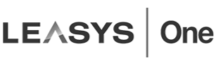 Logo LEASYS One in testo nero su sfondo bianco