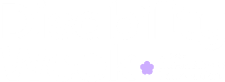 Deep purple background with a white logo in white bold text that reads Disability Week with the Dylan Alcott Foundation. A five point rounded flower sits far right underneath. 