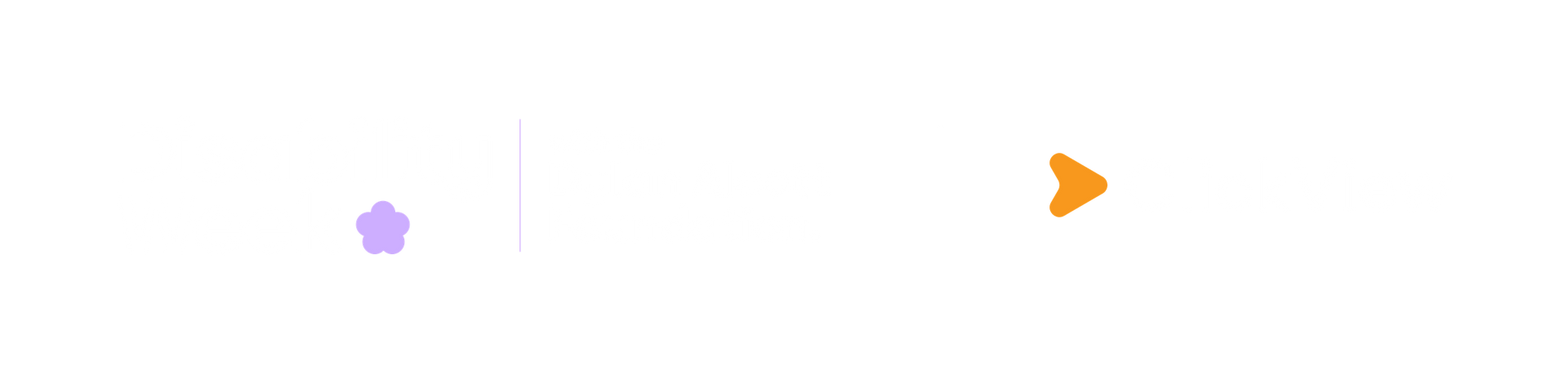 Deep purple background with a white logo in white bold text that reads Disability Week with the Dylan Alcott Foundation. A five point rounded flower sits far right underneath. White clickview logo sits to the right hand side of the DAF logo.