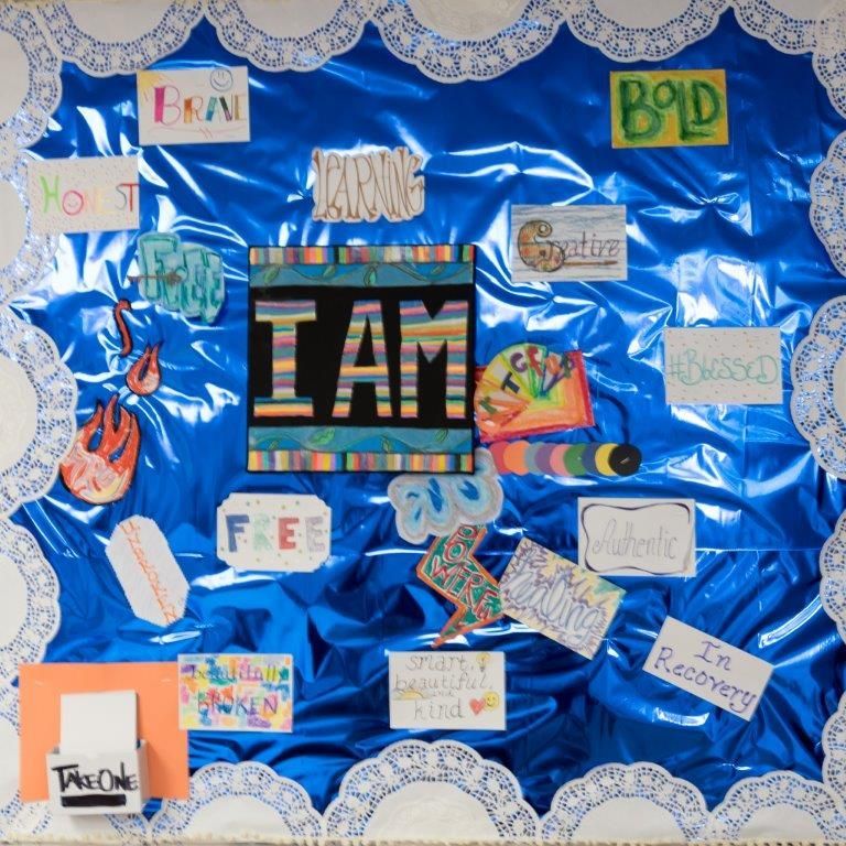 Bulletin board with 